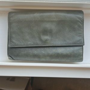 5 compartiments Wallet. Gray